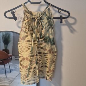 Zara Camisole in Green and Brown Tie-Dye